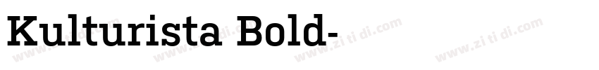 Kulturista Bold字体转换